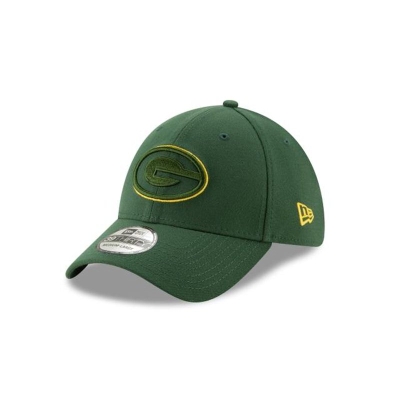 Green Green Bay Packers Hat - New Era NFL NFL Logo Elements 39THIRTY Stretch Fit Caps USA3498210